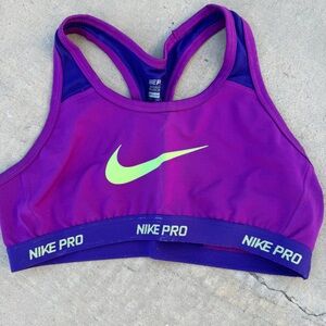 Nike Pro sports bra. Youth size large.